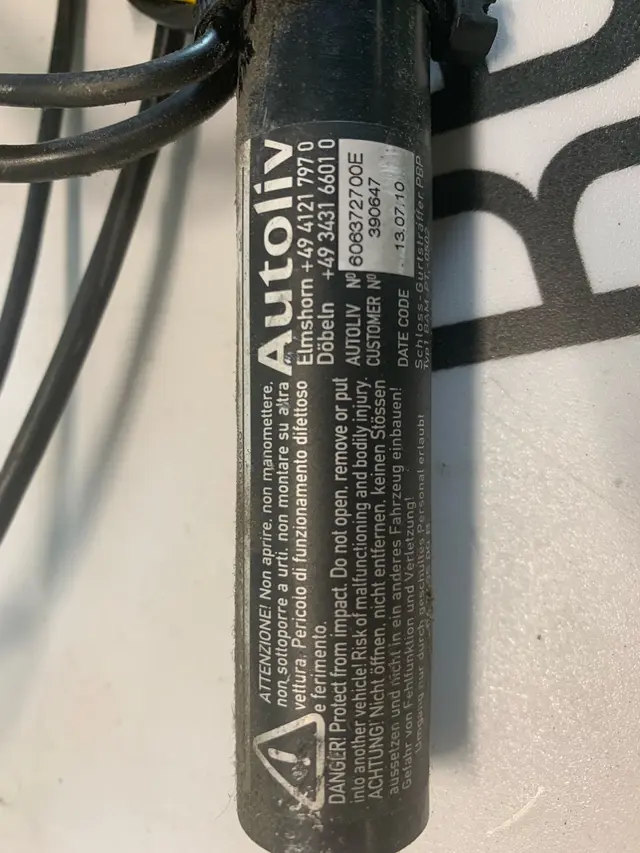 Pretensor airbag citroen jumper - peugeot boxer 08