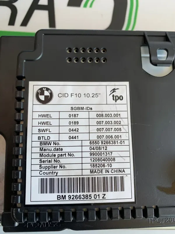 Navegador GPS bmw serie 5 F10 F11 10.25 - Imagen 3